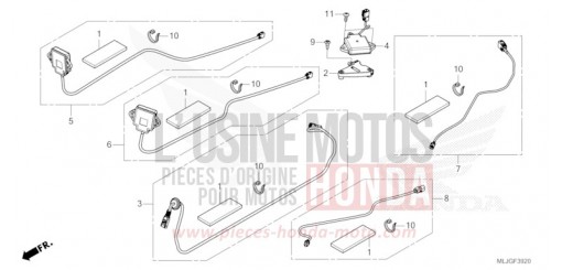 ENSEMBLE ANTENNE/JEU DE CORDONS GL1800DAT de 2026